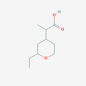 2-(2-Ethyltetrahydro-2h-pyran-4-yl)propanoic acid