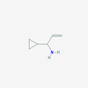 molecular formula C6H11N B15316486 1-Cyclopropylprop-2-en-1-amine CAS No. 1160786-00-4