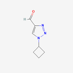 molecular formula C7H9N3O B1531650 1-cyclobutyl-1H-1,2,3-triazole-4-carbaldehyde CAS No. 1781130-44-6