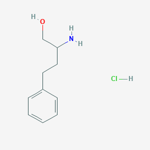 molecular formula C10H16ClNO B15316556 2-Amino-4-phenylbutan-1-OL hydrochloride CAS No. 21176-64-7