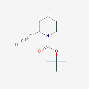 molecular formula C12H19NO2 B153166 叔丁基 2-乙炔基哌啶-1-羧酸酯 CAS No. 255864-58-5