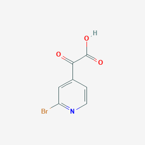 molecular formula C7H4BrNO3 B15316600 2-(2-Bromopyridin-4-yl)-2-oxoacetic acid 