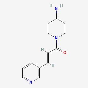 molecular formula C13H17N3O B1531661 (2E)-1-(4-aminopiperidin-1-yl)-3-(pyridin-3-yl)prop-2-en-1-one CAS No. 1564081-66-8