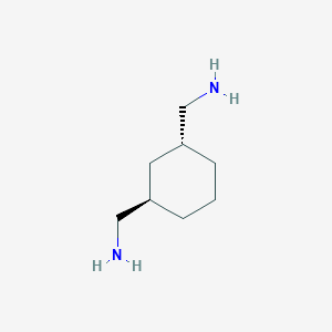 molecular formula C8H18N2 B15316634 trans-Cyclohexane-1,3-diyldimethanamine 