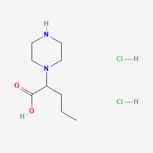 2-(Piperazin-1-yl)pentanoic acid dihydrochloride