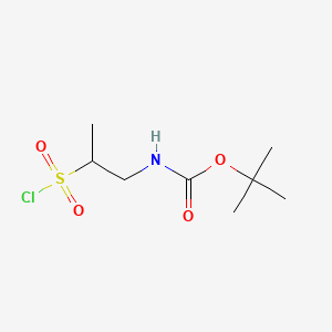 tert-butylN-[2-(chlorosulfonyl)propyl]carbamate