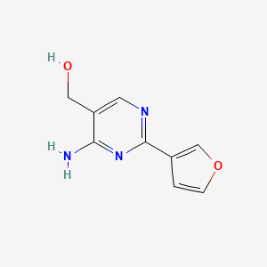 [4-Amino-2-(furan-3-yl)pyrimidin-5-yl]methanol