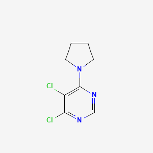 molecular formula C8H9Cl2N3 B1531671 4,5-Dichloro-6-(1-pyrrolidinyl)pyrimidine CAS No. 1823901-77-4