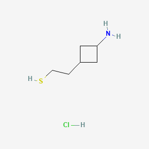 2-(3-Aminocyclobutyl)ethane-1-thiol hydrochloride