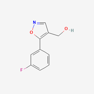 molecular formula C10H8FNO2 B1531673 (5-(3-Fluorophenyl)isoxazol-4-yl)methanol CAS No. 1888763-74-3