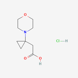 2-[1-(Morpholin-4-yl)cyclopropyl]aceticacidhydrochloride