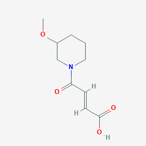 molecular formula C10H15NO4 B1531687 (E)-4-(3-methoxypiperidin-1-yl)-4-oxobut-2-enoic acid CAS No. 1603930-62-6