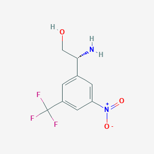 (r)-2-Amino-2-(3-nitro-5-(trifluoromethyl)phenyl)ethan-1-ol