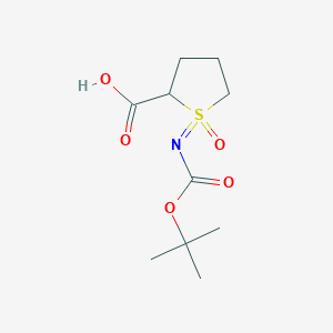 1-[(2-methylpropan-2-yl)oxycarbonylimino]-1-oxothiolane-2-carboxylic acid