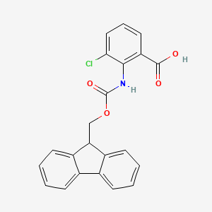 2-((((9H-Fluoren-9-yl)methoxy)carbonyl)amino)-3-chlorobenzoic acid