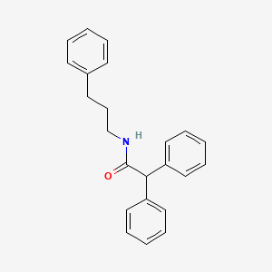 2,2-diphenyl-N-(3-phenylpropyl)acetamide