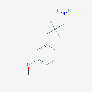 3-(3-Methoxyphenyl)-2,2-dimethylpropan-1-amine