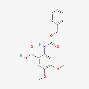 2-(((Benzyloxy)carbonyl)amino)-4,5-dimethoxybenzoic acid