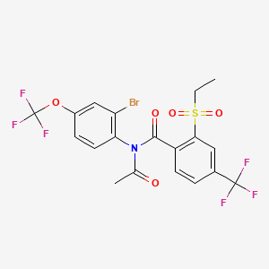 N-[2-bromo-4-(trifluoromethoxy)phenyl]-N-[2-(ethanesulfonyl)-4-(trifluoromethyl)benzoyl]acetamide