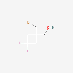 molecular formula C6H9BrF2O B15317041 [1-(Bromomethyl)-3,3-difluorocyclobutyl]methanol 