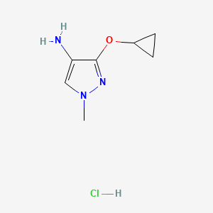 3-cyclopropoxy-1-methyl-1H-pyrazol-4-amine hydrochloride