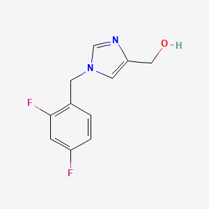 molecular formula C11H10F2N2O B1531706 (1-(2,4-difluorobenzyl)-1H-imidazol-4-yl)methanol CAS No. 1696312-83-0