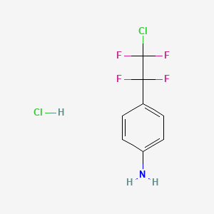 4-(2-Chloro-1,1,2,2-tetrafluoroethyl)anilinehydrochloride