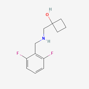 molecular formula C12H15F2NO B1531708 1-({[(2,6-二氟苯基)甲基]氨基}甲基)环丁-1-醇 CAS No. 1602365-97-8