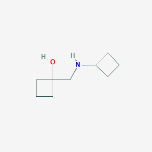 molecular formula C9H17NO B1531711 1-[(环丁基氨基)甲基]环丁-1-醇 CAS No. 1598479-41-4