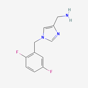 molecular formula C11H11F2N3 B1531714 (1-(2,5-二氟苄基)-1H-咪唑-4-基)甲胺 CAS No. 1702788-30-4