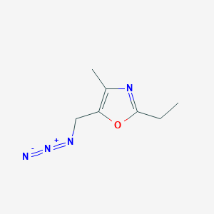 molecular formula C7H10N4O B1531721 5-(Azidomethyl)-2-ethyl-4-methyl-1,3-oxazole CAS No. 1803589-60-7