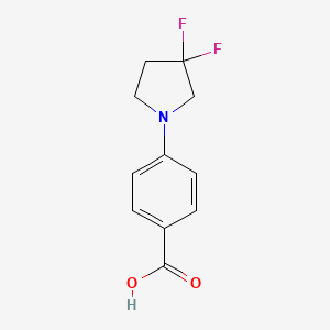 molecular formula C11H11F2NO2 B1531723 4-(3,3-二氟代吡咯烷-1-基)苯甲酸 CAS No. 1780553-20-9