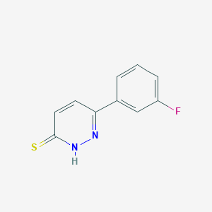 molecular formula C10H7FN2S B1531725 6-(3-氟苯基)吡啶并嘧啶-3-硫醇 CAS No. 1695256-82-6
