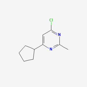 molecular formula C10H13ClN2 B1531726 4-氯-6-环戊基-2-甲基嘧啶 CAS No. 1412954-89-2