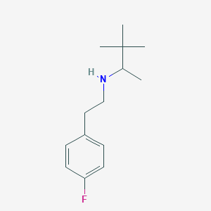 molecular formula C14H22FN B1531728 (3,3-Dimethylbutan-2-yl)[2-(4-fluorophenyl)ethyl]amine CAS No. 1595581-72-8