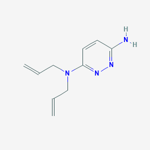molecular formula C10H14N4 B1531729 N3,N3-bis(prop-2-en-1-yl)pyridazine-3,6-diamine CAS No. 1603441-82-2