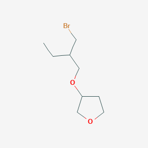 3-(2-(Bromomethyl)butoxy)tetrahydrofuran