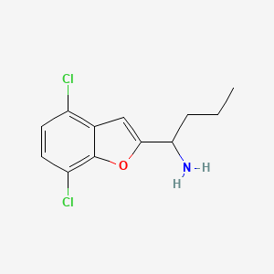 1-(4,7-Dichlorobenzofuran-2-yl)butan-1-amine