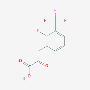 3-[2-Fluoro-3-(trifluoromethyl)phenyl]-2-oxopropanoic acid