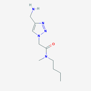 molecular formula C10H19N5O B1531736 2-[4-(氨甲基)-1H-1,2,3-三唑-1-基]-N-丁基-N-甲基乙酰胺 CAS No. 1553216-96-8