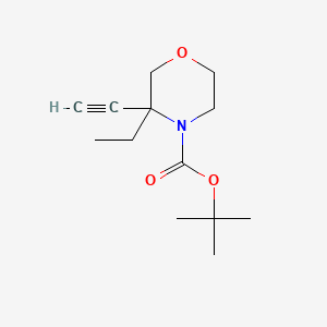 Tert-butyl3-ethyl-3-ethynylmorpholine-4-carboxylate