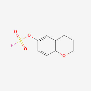 molecular formula C9H9FO4S B15317379 3,4-dihydro-2H-1-benzopyran-6-ylfluoranesulfonate 