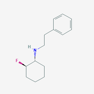 molecular formula C14H20FN B1531750 (1R,2R)-2-氟-N-(2-苯乙基)环己-1-胺 CAS No. 1849541-27-0