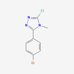 3-(4-bromophenyl)-5-chloro-4-methyl-4H-1,2,4-triazole