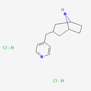 molecular formula C13H20Cl2N2 B1531768 3-[(Pyridin-4-yl)methyl]-8-azabicyclo[3.2.1]octane dihydrochloride CAS No. 2098050-98-5