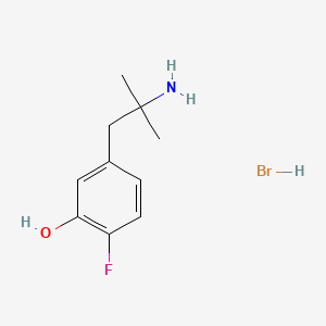 5-(2-Amino-2-methylpropyl)-2-fluorophenol hydrobromide