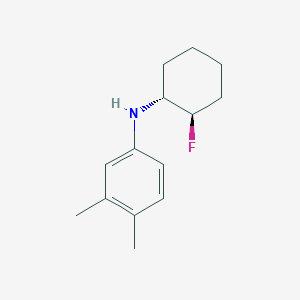 molecular formula C14H20FN B1531774 N-[(1R,2R)-2-fluorocyclohexyl]-3,4-dimethylaniline CAS No. 2165591-66-0