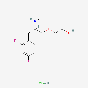 2-[3-(2,4-Difluorophenyl)-2-(ethylamino)propoxy]ethan-1-ol hydrochloride