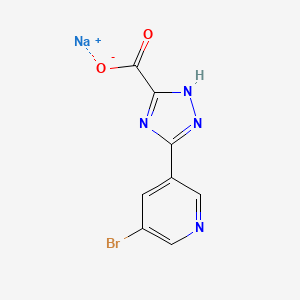 sodium3-(5-bromopyridin-3-yl)-1H-1,2,4-triazole-5-carboxylate