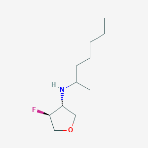 (3R,4S)-4-fluoro-N-(heptan-2-yl)oxolan-3-amine